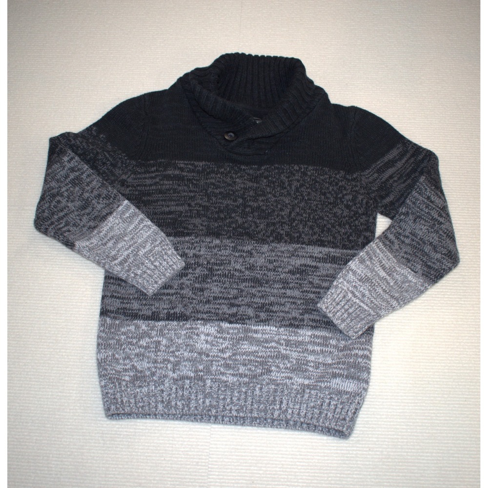Retrofit Knit Pullover Boys Black/Gray Size M 10/12